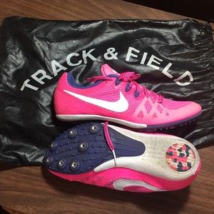 Nike ladies spikes track shoes size 8
